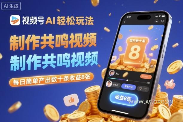 视频号AI轻松玩法，制作共鸣视频，每日简单产出数十条收益8张