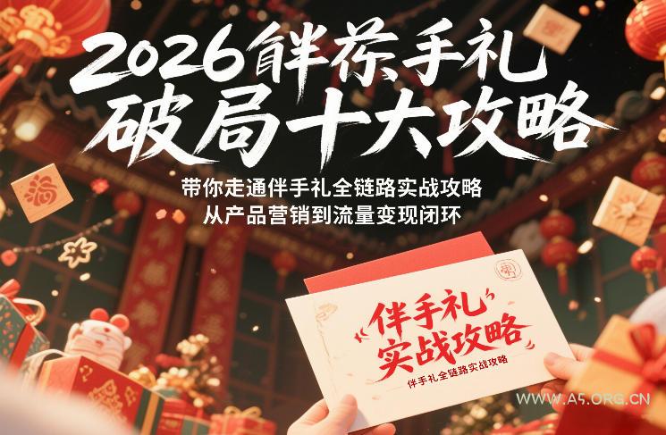 2026伴手礼破局十大攻略，带你走通伴手礼全链路实战攻略，从产品营销到流量变现闭环-小红泡