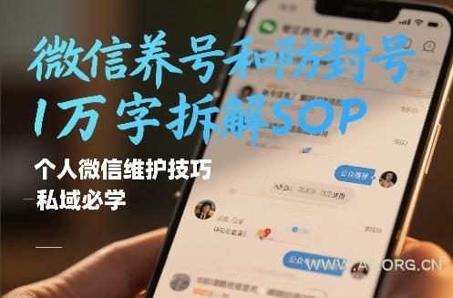 微信养号和防封号1万字拆解SOP,个人微信维护技巧,私域必学【文档】-小红泡