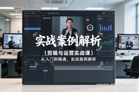 剪辑与运营实战课，从入门到精通，实战案例解析(更新2026)-小红泡