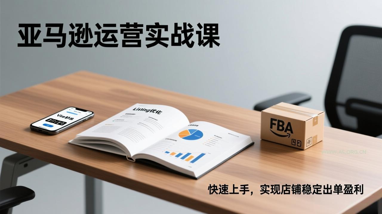 亚马逊运营实战课,Listing优化、Vine秒杀、FBA发货,快速上手,实现店铺稳定出单盈利-小红泡