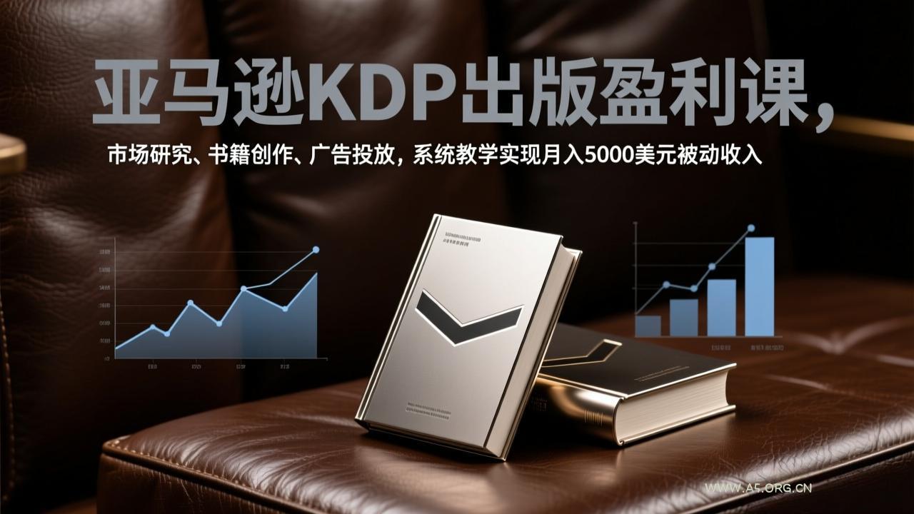 亚马逊KDP出版盈利课,市场研究、书籍创作、广告投放,系统教学实现月入5000美元被动收入-小红泡
