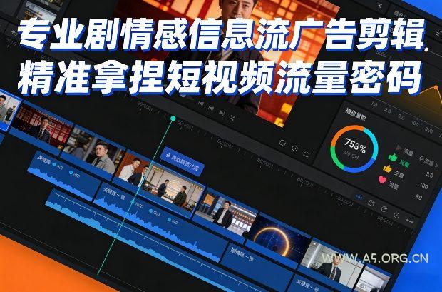专业剧情感信息流广告剪辑，精准拿捏短视频流量密码-小红泡