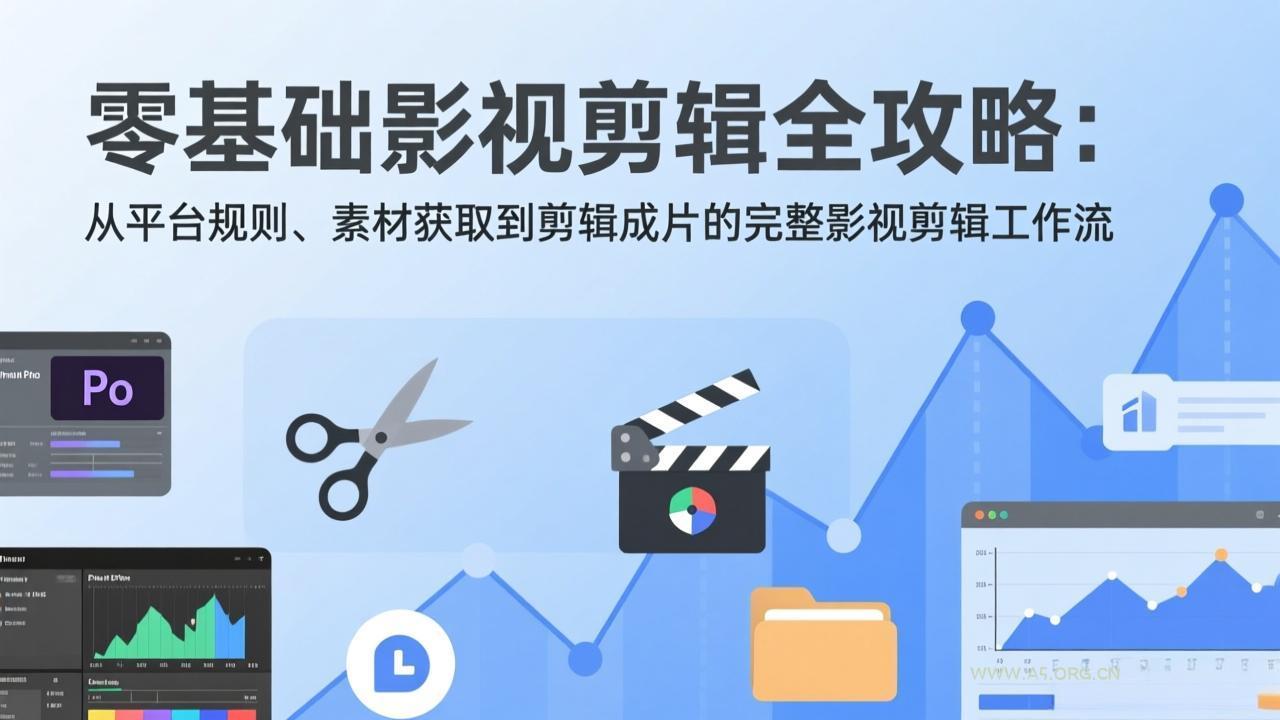 零基础影视剪辑全攻略：从平台规则、素材获取到剪辑成片的完整影视剪辑工作流-小红泡