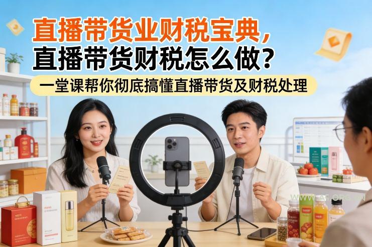直播带货业财税宝典，直播带货财税怎么做？一堂课帮你彻底搞懂直播带货及财税处理-小红泡