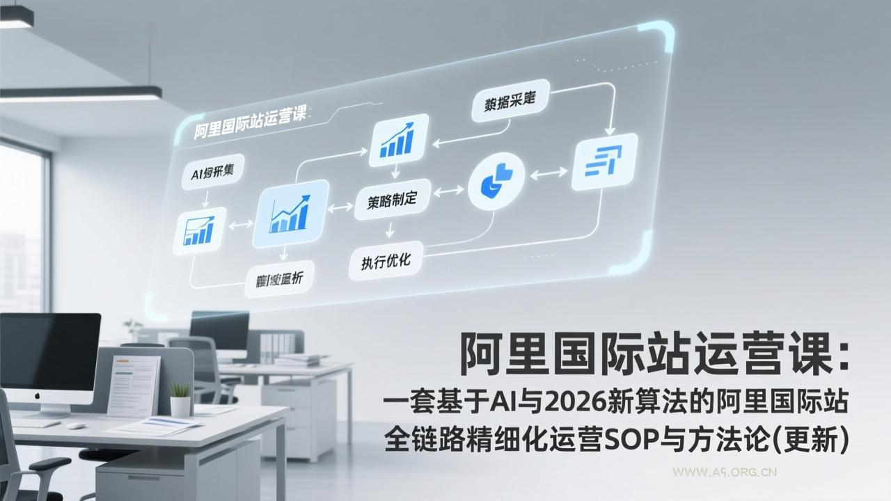 阿里国际站运营课：一套基于AI与2026新算法的阿里国际站全链路精细化运营SOP与方法论(更新-小红泡