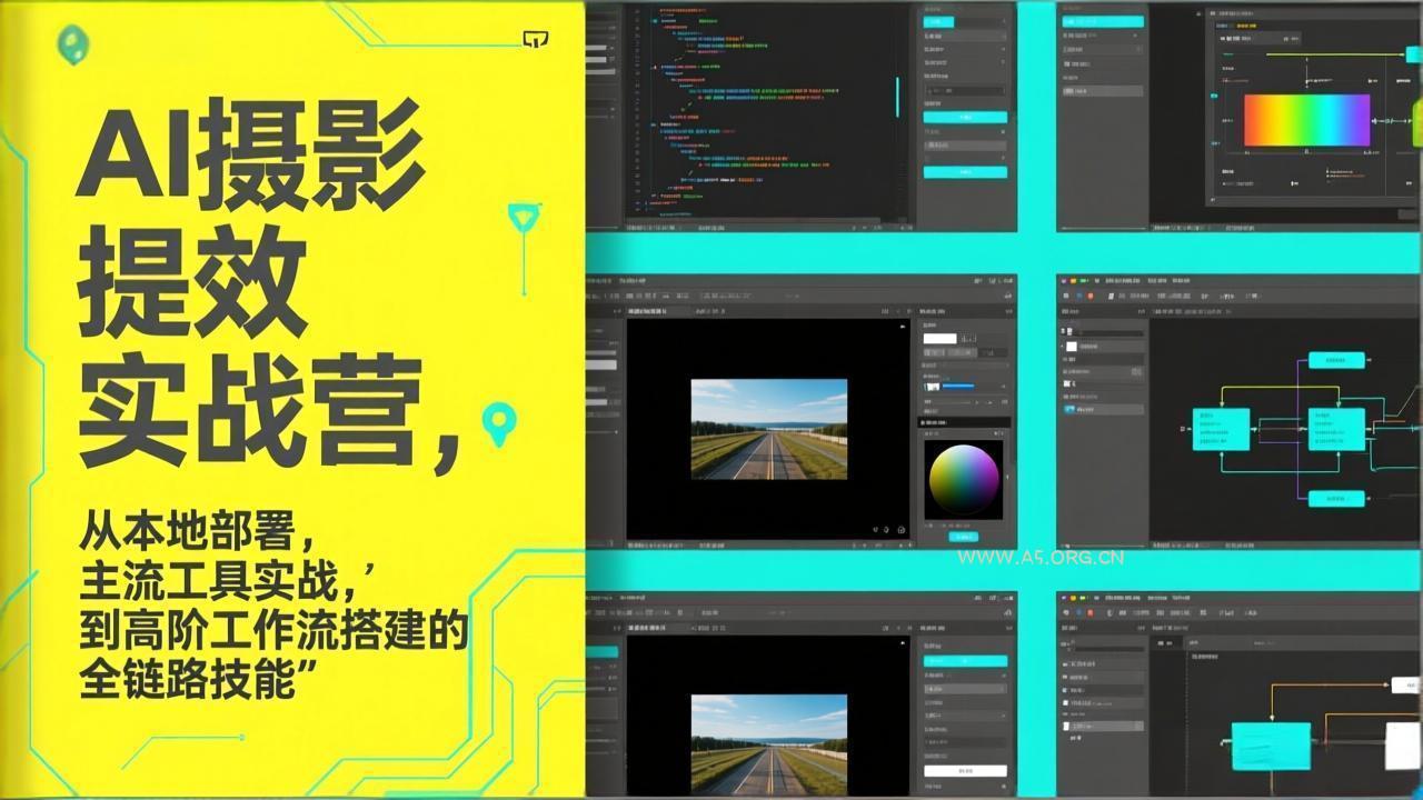 AI+摄影提效实战营，从本地部署，主流工具实战，到高阶工作流搭建的全链路技能-小红泡