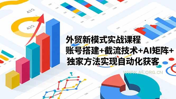外贸新模式实战课程-更新2月，账号搭建+截流技术+AI矩阵+独家方法实现自动化获客-小红泡