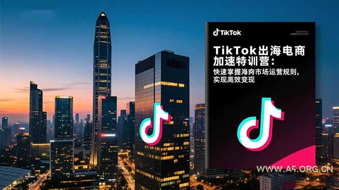 TikTok出海电商加速特训营-更新：快速掌握海外市场运营规则，实现高效变现-小红泡