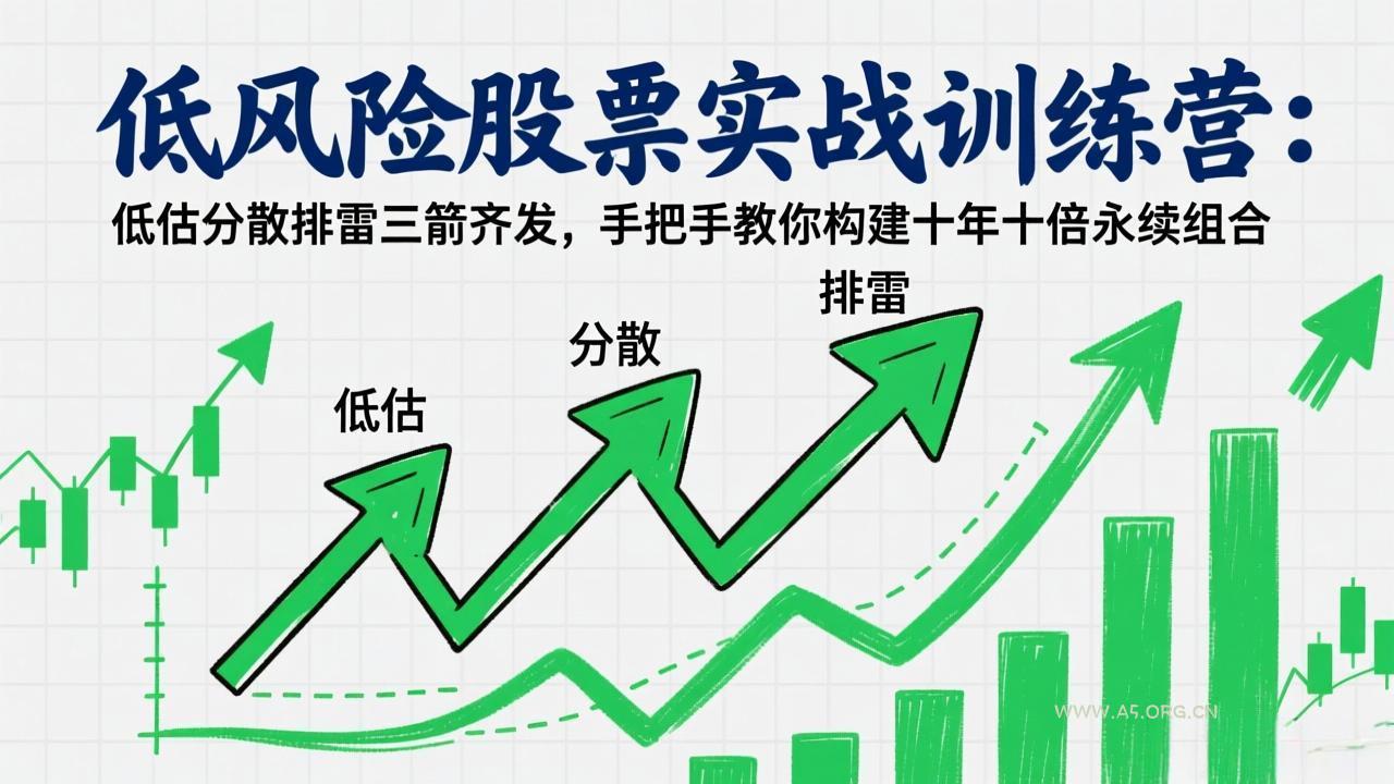 低风险股票实战训练营:低估分散排雷三箭齐发,手把手教你构建十年十倍永续组合-小红泡