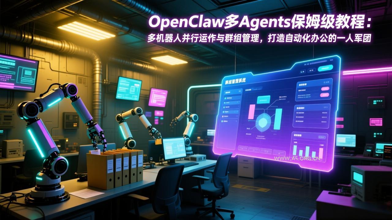 OpenClaw多Agents保姆级教程：多机器人并行运作与群组管理，打造自动化办公的一人军团-小红泡