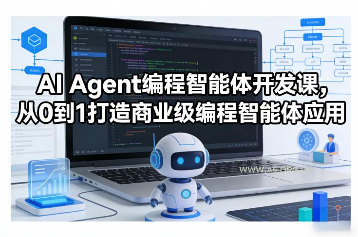 AI Agent编程智能体开发课，从0到1打造商业级编程智能体应用-小红泡