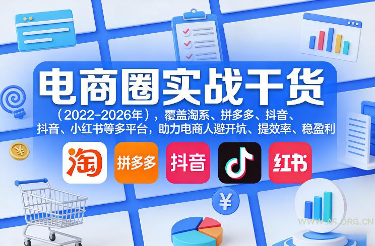 电商圈实战干货(2023-2026年)，覆盖淘系、拼多多、抖音、小红书等多平台，助力电商人避开坑、提效率、稳盈利-小红泡