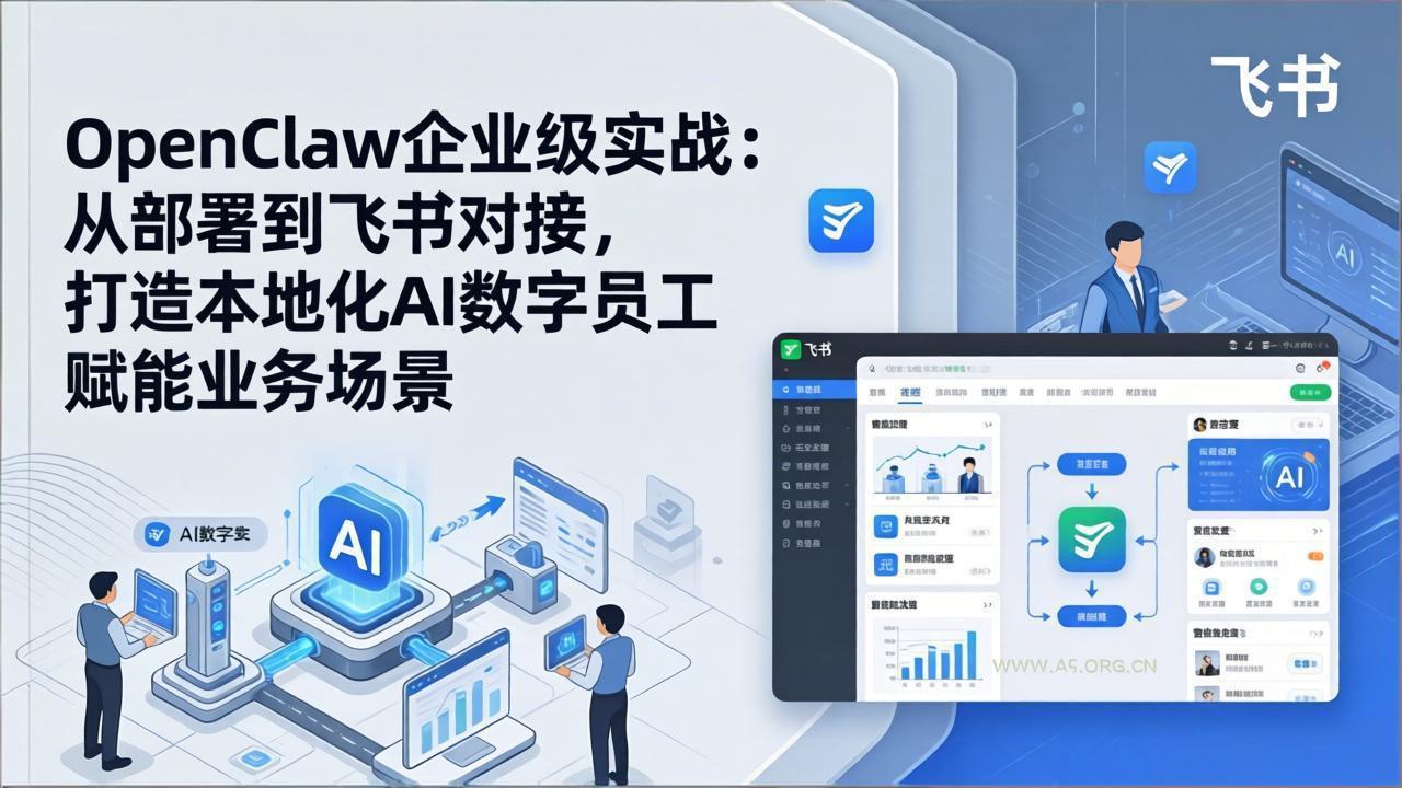 OpenClaw企业级实战:从部署到飞书对接,打造本地化AI数字员工赋能业务场景-小红泡