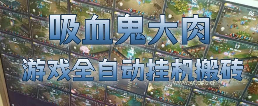 吸血鬼大肉!游戏全自动挂G搬砖,一台电脑开40个窗口日入500+,无需人工值守【揭秘】-小红泡