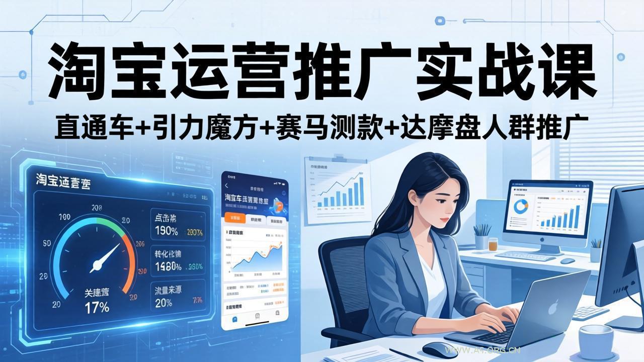 淘宝运营推广实战课(更新26年3月-小红泡