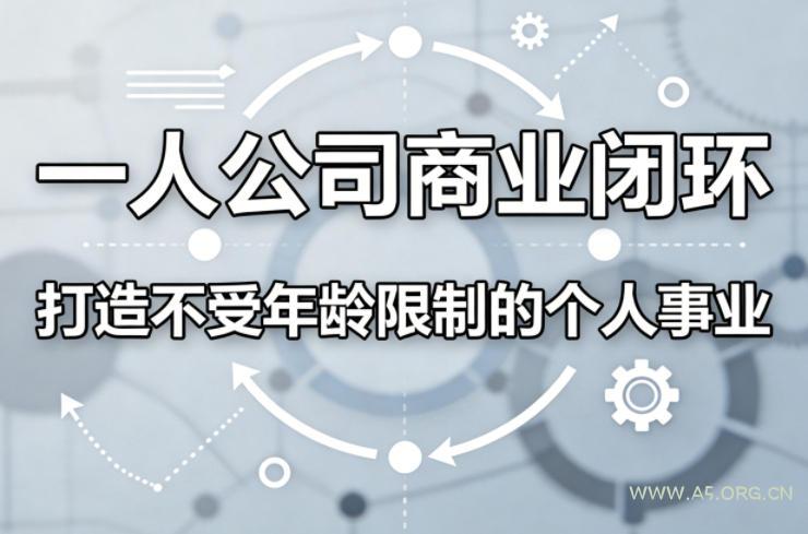 一人公司商业闭环，打造一份不受年龄限制的个人事业-小红泡