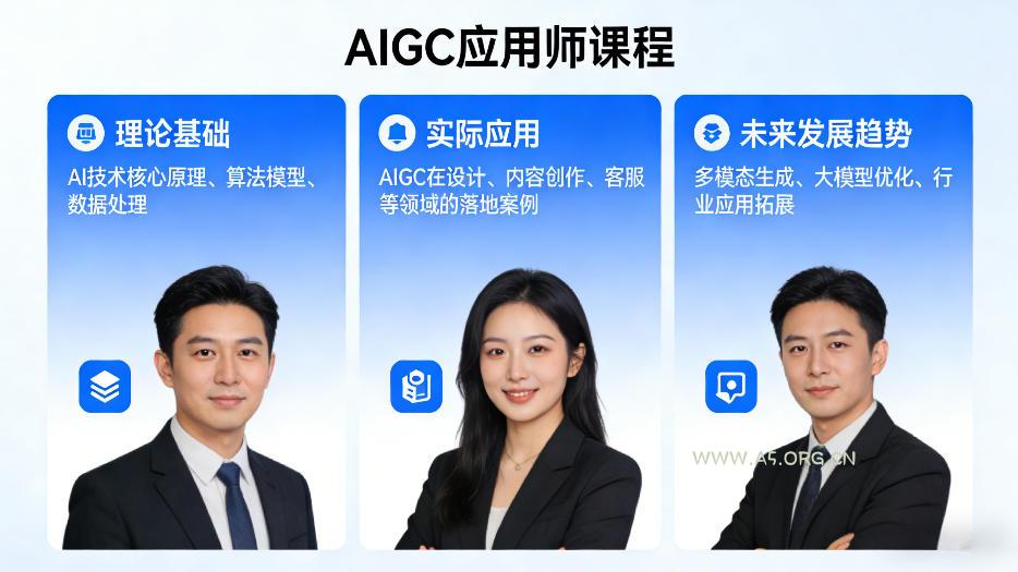 AIGC应用师课程，覆盖了AI技术的理论基础、实际应用、以及未来发展趋势-小红泡