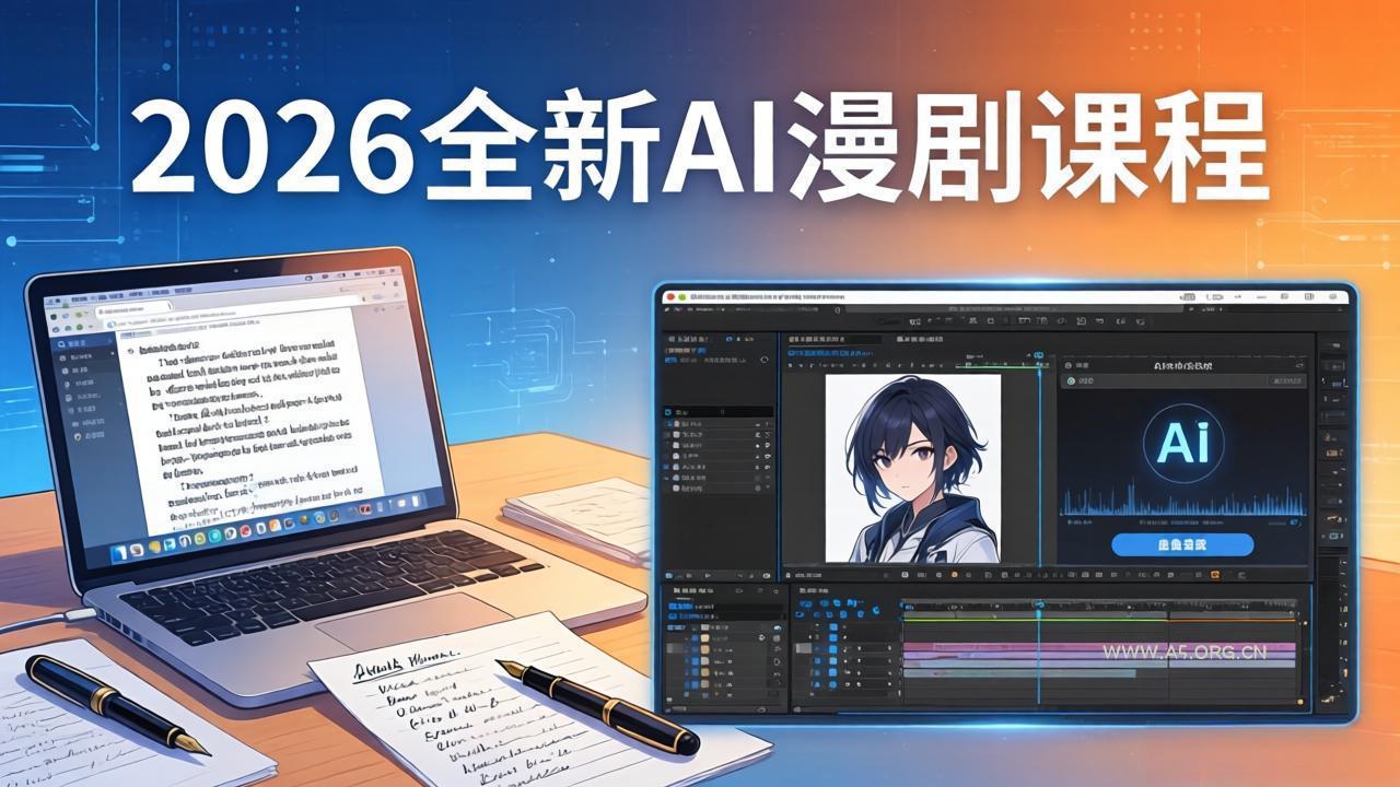 2026全新AI漫剧课程：覆盖创作全链路，教你写作分镜剪辑配音一站式打造漫剧作品-小红泡