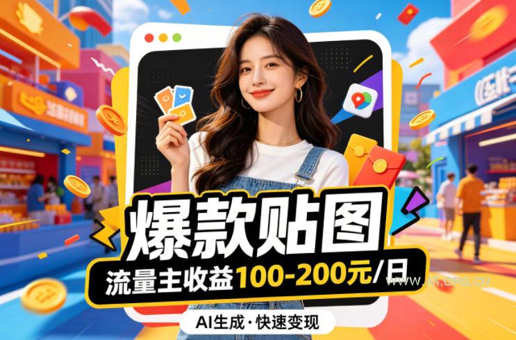 借助AI生成爆款贴图做公众流量主,当日收益100-200-小红泡