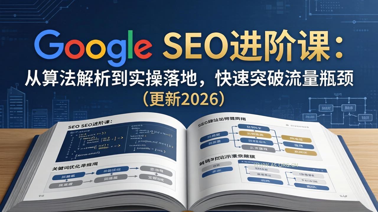 Google SEO进阶课：从算法解析到实操落地，快速突破流量瓶颈(更新2026-小红泡