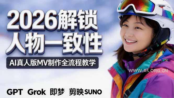 2026独创解锁人物一致性：AI真人版MV制作，不讲空话，不拼概念，全流程实操-小红泡