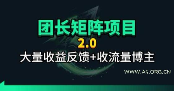【团长合作2.0】视频矩阵项目_招发手矩阵+剪辑师，共赢项目【揭秘】-小红泡