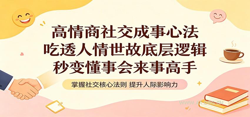 高情商社交成事心法：吃透人情世故底层逻辑，秒变懂事会来事高手-小红泡