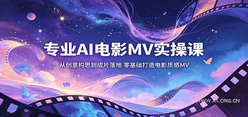 专业AI电影MV实操课：从创意构思到成片落地，零基础打造电影质感MV-小红泡