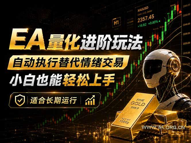 EA量化新玩法：自动执行+规则交易，小白也能轻松入门，长期稳定运行可放大收益-小红泡