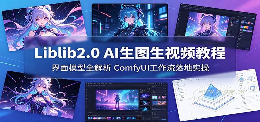Liblib2.0 AI生图生视频教程:界面模型全解析,ComfyUI工作流落地实操-小红泡